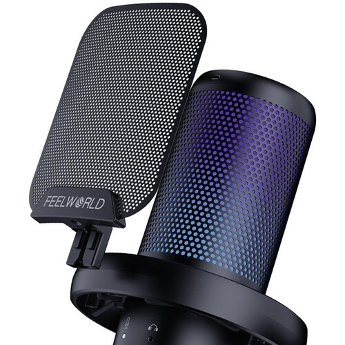 FeelWorld VM1-AS USB-C Gaming Microphone with Boom Arm