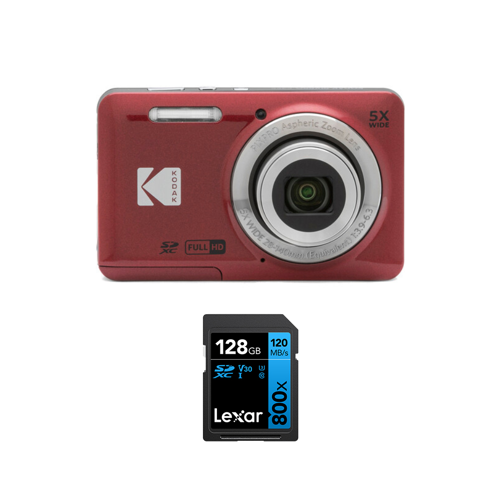 Kodak PIXPRO FZ55 Digital Camera (Red)