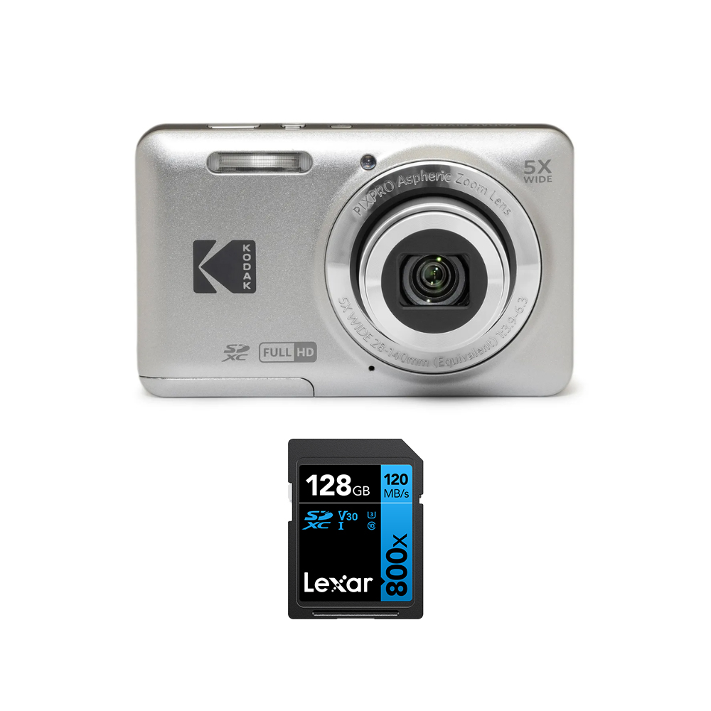 Kodak PIXPRO FZ55 Digital Camera (Silver)