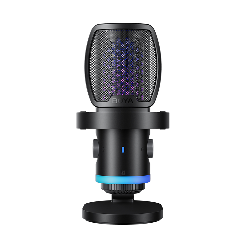 BOYA CastMic G40 Vibrant RGB Noise-Cancelling USB Microphone with Boom Arm