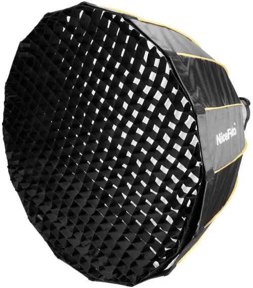 Nicefoto LED-70CM Quick Set-Up Deep Parabolic Softbox With Grid For Led Light Bowens Mount Flash Light