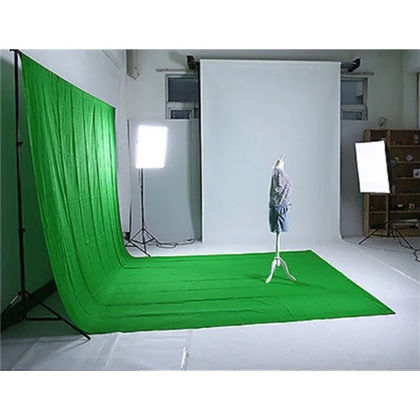 Nicefoto Muslin Cotton Textile Green Screen Studio Backdrop
