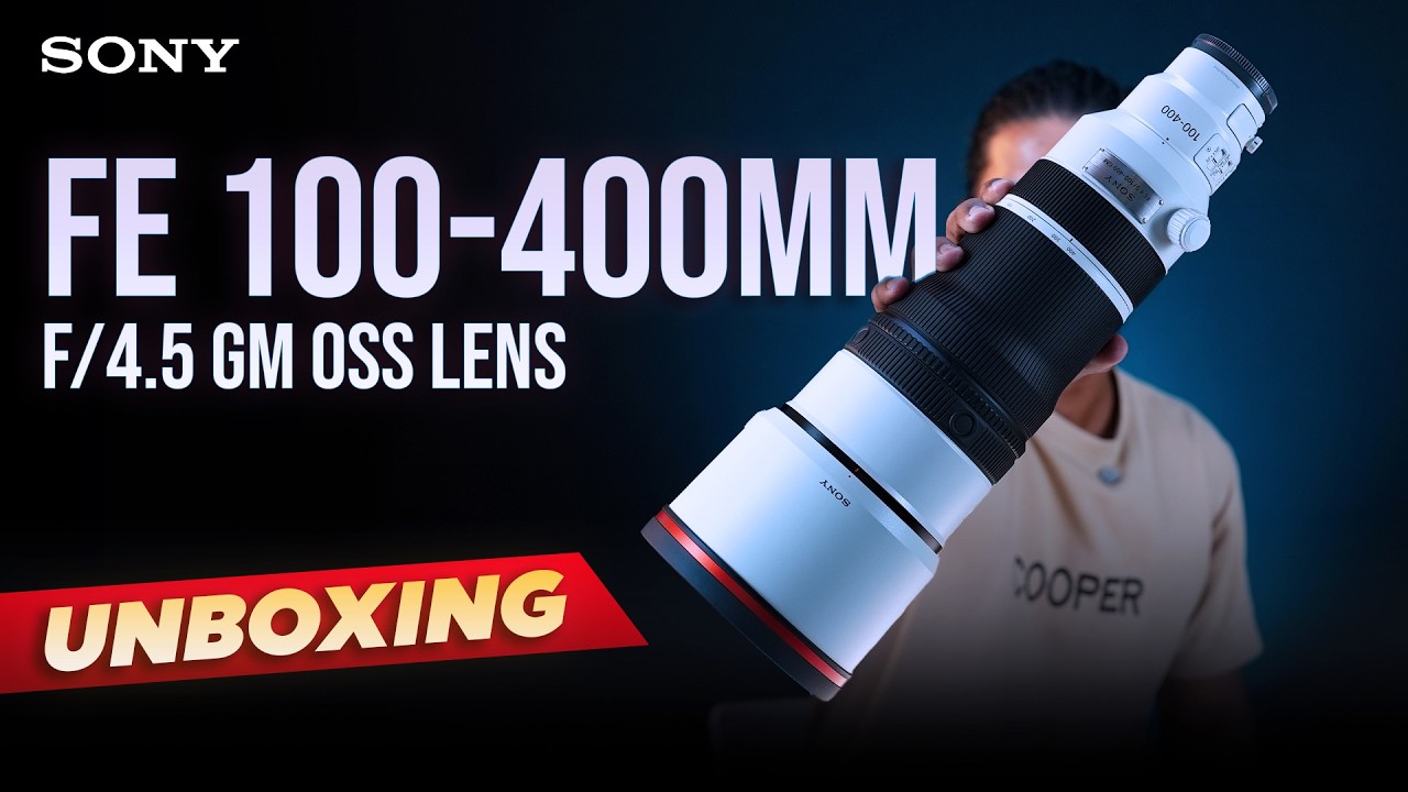 Sony FE 100-400mm f/4.5 GM OSS Lens (Sony E) Unboxing එක 😍