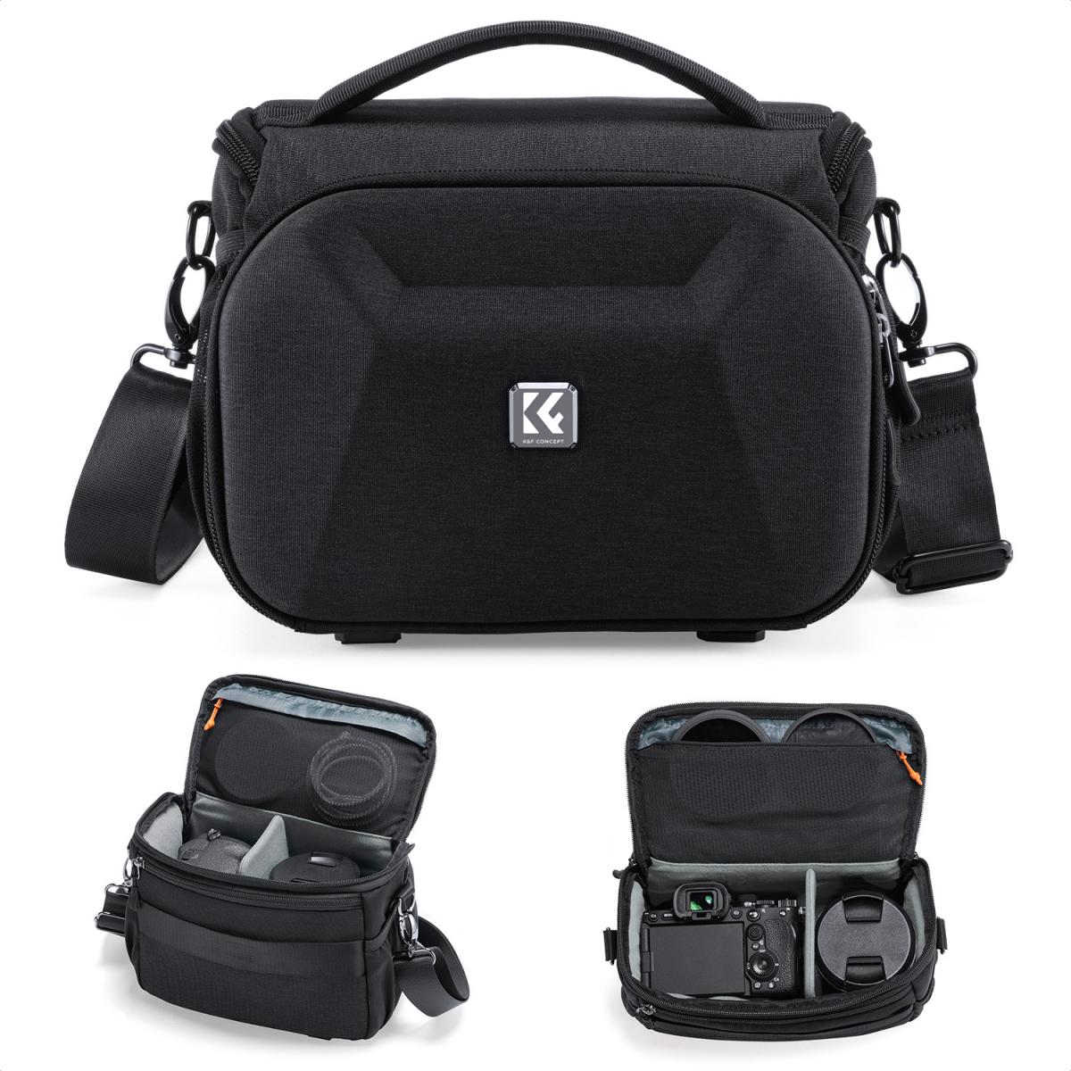 K&F Concept Camera Sling Bag, with Hard Shell & Tripod Holder, Size M - KF13.221