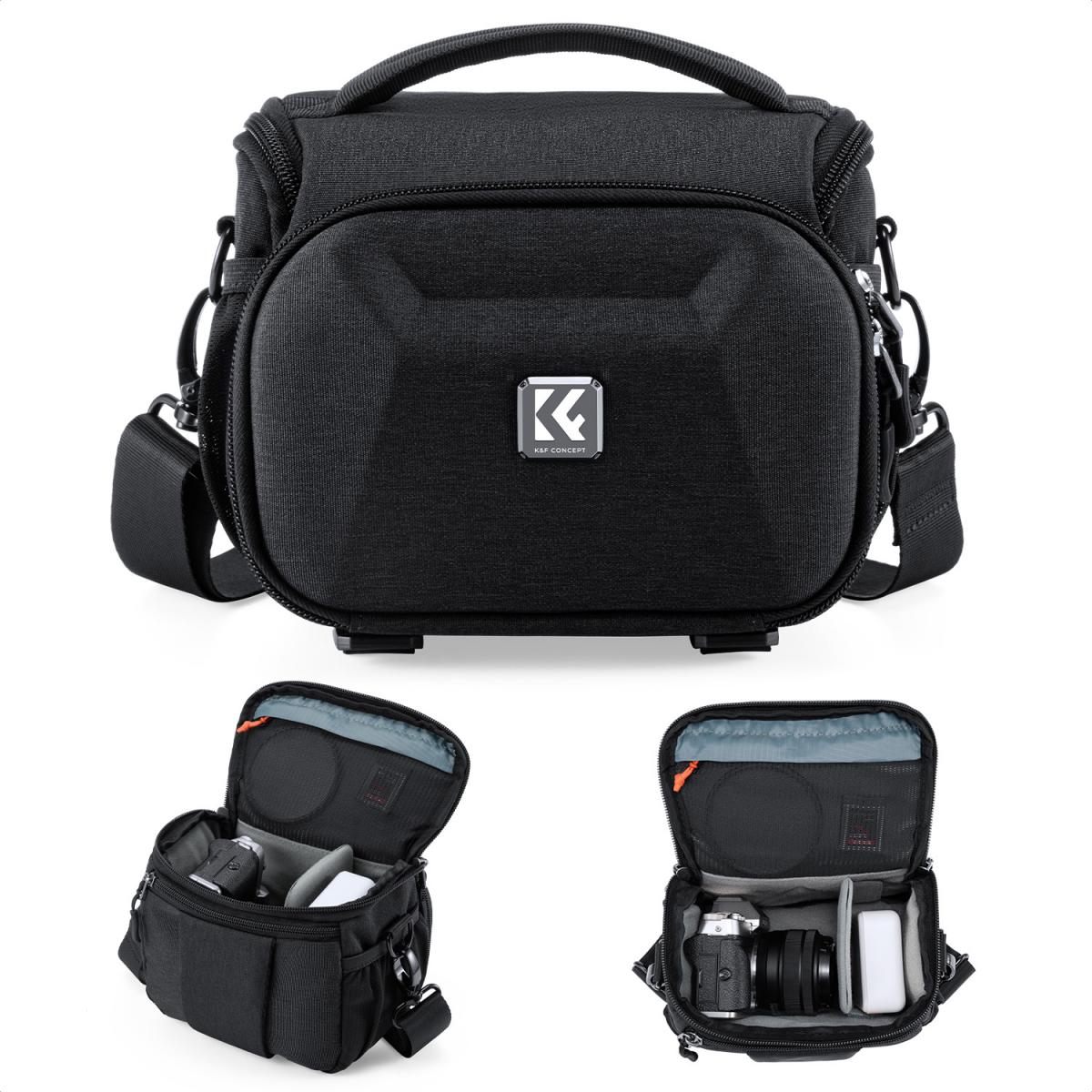 K&F Concept Camera Sling Bag with Hard Shell & Tripod Holder, Size S - KF13.222