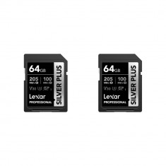 Lexar 64GB Professional SILVER PLUS UHS-I SDXC Memory Card