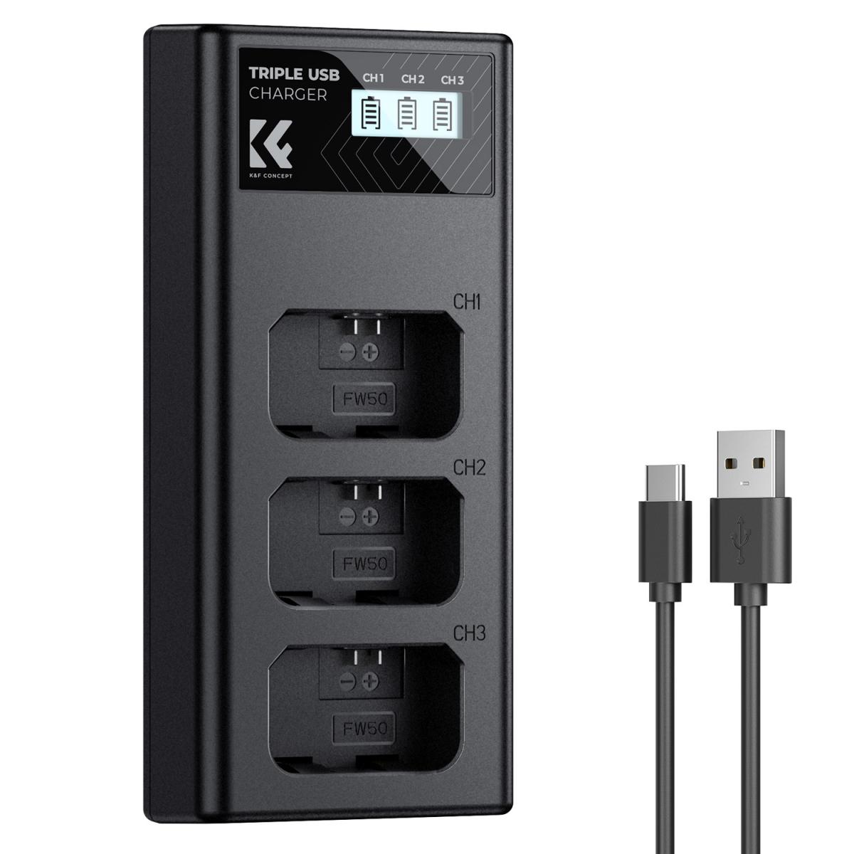 K&F Concept NP-FW50 Charger KF28.0060