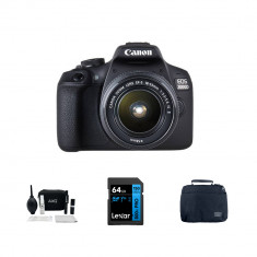 Canon EOS 2000D DSLR Camera with 18-55mm Lens With Memory Card Shoulder Bag & Cleaning Kit