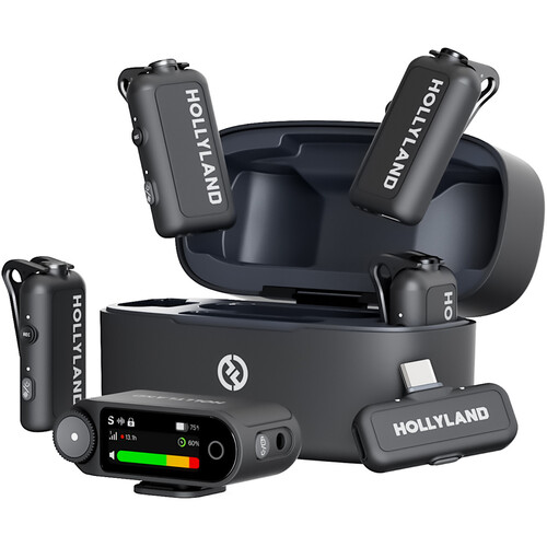 Hollyland LARK MAX 2 Combo 4-Person Wireless Microphone System