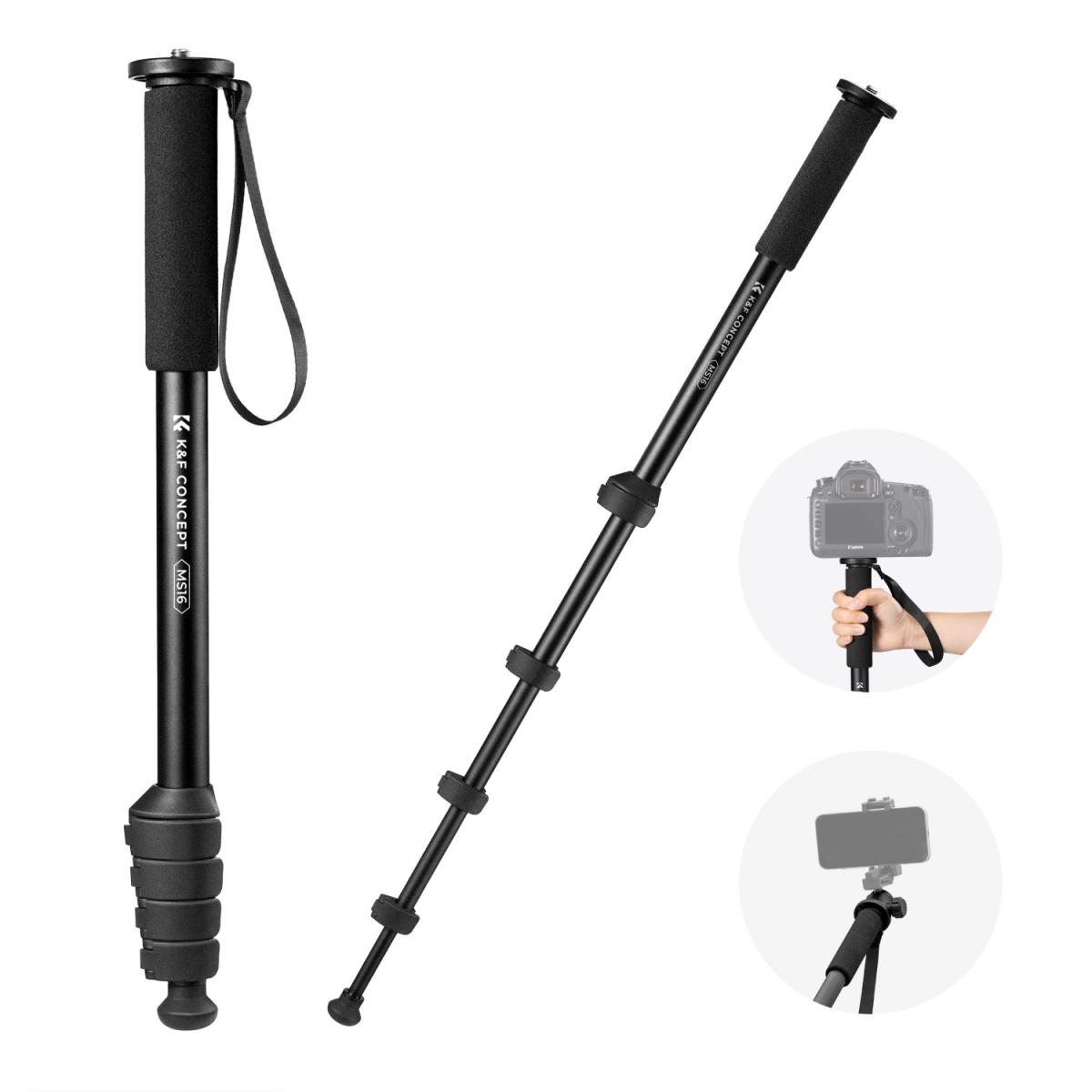 K&F Concept Camera Monopod 5-Section Height Aluminum Monopod KF09.138
