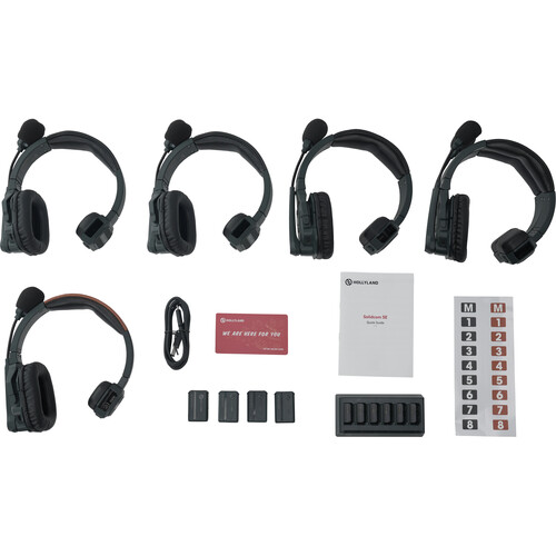 Hollyland Solidcom SE Global 5S 5-Person Headset Intercom System