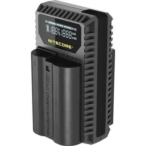 Nitecore UNK1 Dual-Slot USB Travel Charger for Nikon Batteries