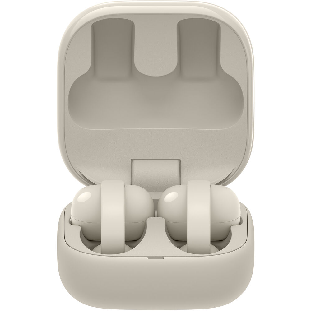 Sony LinkBuds Clip True Wireless Noise-Canceling Open Earbuds (Greige)