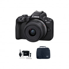 Canon EOS R50 Mirrorless Camera with 18-45mm Lens With Cleaning Kit and Bag