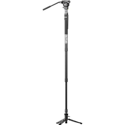 Sirui SVM-145P 3-Section Carbon Fiber Monopod with S3 Fluid Head Kit