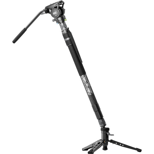 Sirui SVM-145P 3-Section Carbon Fiber Monopod with S3 Fluid Head Kit