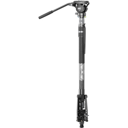 Sirui SVM-145P 3-Section Carbon Fiber Monopod with S3 Fluid Head Kit