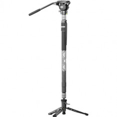 Sirui SVM-165P 3-Section Carbon Fiber Monopod with S3 Fluid Head Kit