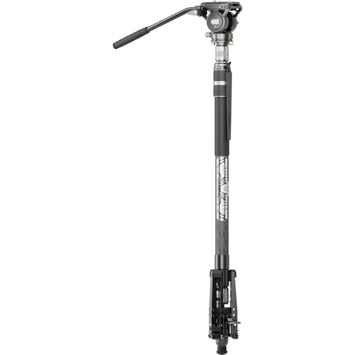 Sirui SVM-165P 3-Section Carbon Fiber Monopod with S3 Fluid Head Kit