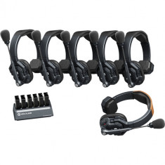 Hollyland Solidcom SE 6S 6-Person Full-Duplex Single-Ear Noise-Canceling Headset Intercom System