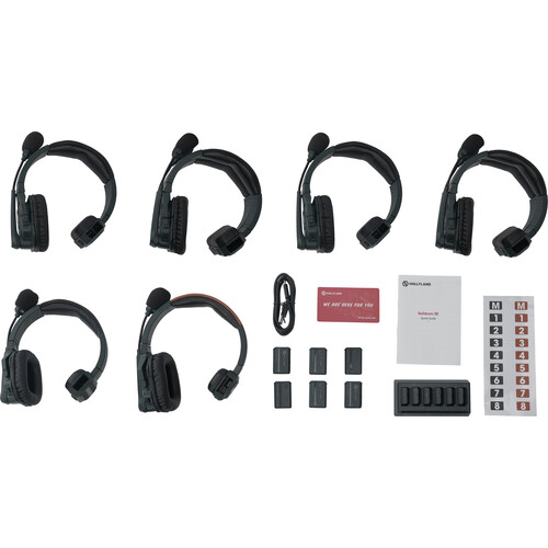 Hollyland Solidcom SE 6S 6-Person Full-Duplex Single-Ear Noise-Canceling Headset Intercom System
