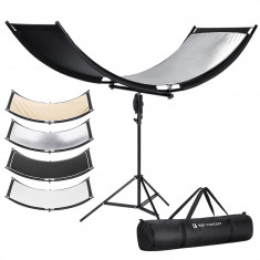 K&F CONCEPT U-Shape Curved Reflector 180x60cm with Accessories - KF18.0012