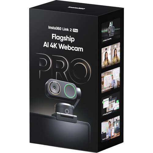 Insta360 Link 2 Pro 4k AI Webcam (Black)