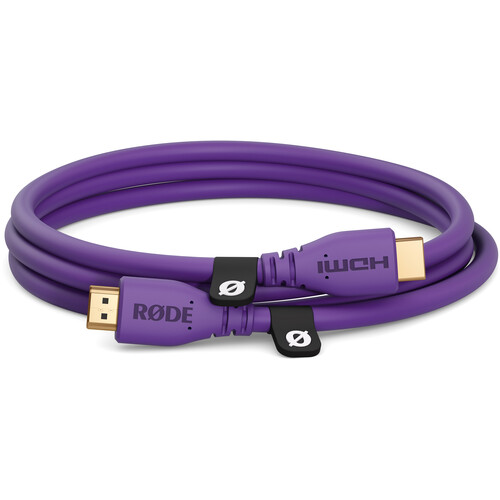 RODE HDMI 2.0 Cable (4.9', Purple) - HDMICABLE1.5M