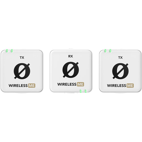 RODE Wireless ME Dual Compact Digital Wireless Microphone System (2.4 GHz, White) 