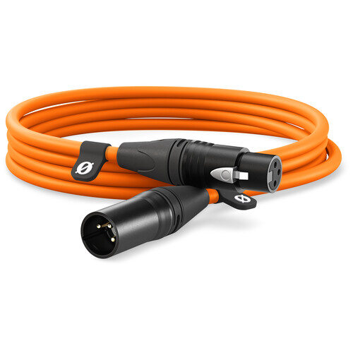 RODE XLR Male to XLR Female Cable (Orange, 9.8)- XLR3M 