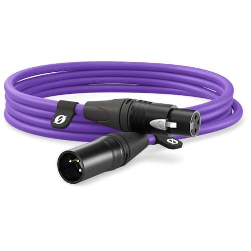 RODE XLR Male to XLR Female Cable (Purple, 9.8) - XLR3M