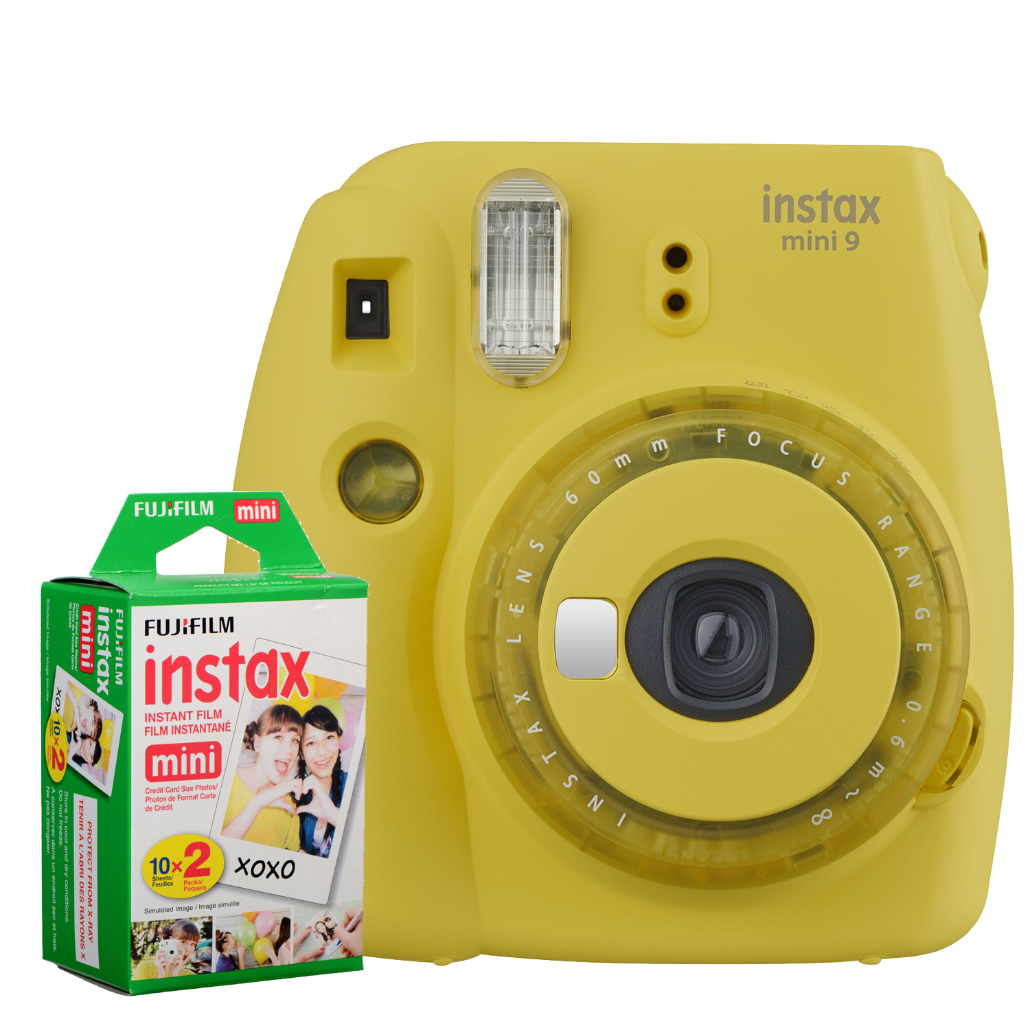 FUJIFILM INSTAX Mini 9 Instant Film Camera (Yellow) CameraLK