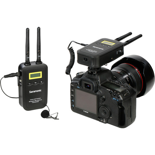 Saramonic VmicLink5 RX+TX Camera-Mount Digital Wireless Microphone System with Bodypack Transmitter and Lavalier Mic (5.8 GHz)