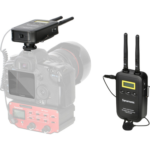 Saramonic VmicLink5 RX+TX Camera-Mount Digital Wireless Microphone System with Bodypack Transmitter and Lavalier Mic (5.8 GHz)