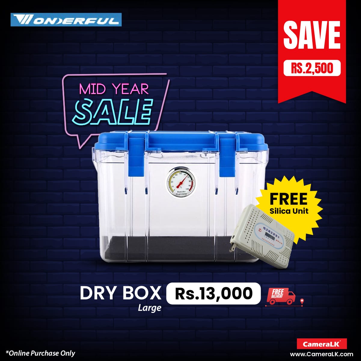 Wonderful Large Clear Dry Box DB 3828 CameraLK