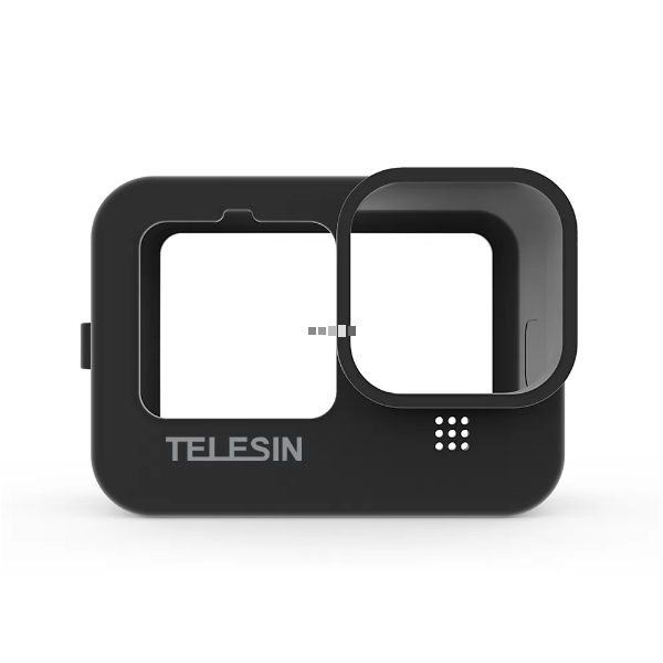 TELESIN Black Silicone Soft Case Protector Used For GoPro 9