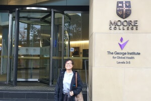 Visiting Vanessa at Moore Theological College