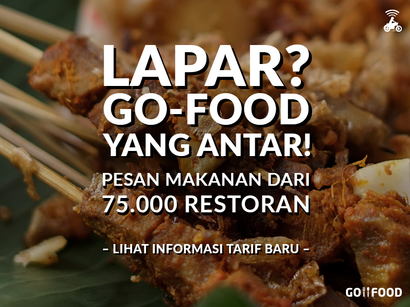 Informasi Biaya Antar GO-FOOD Terkini – 17 Juli 2017