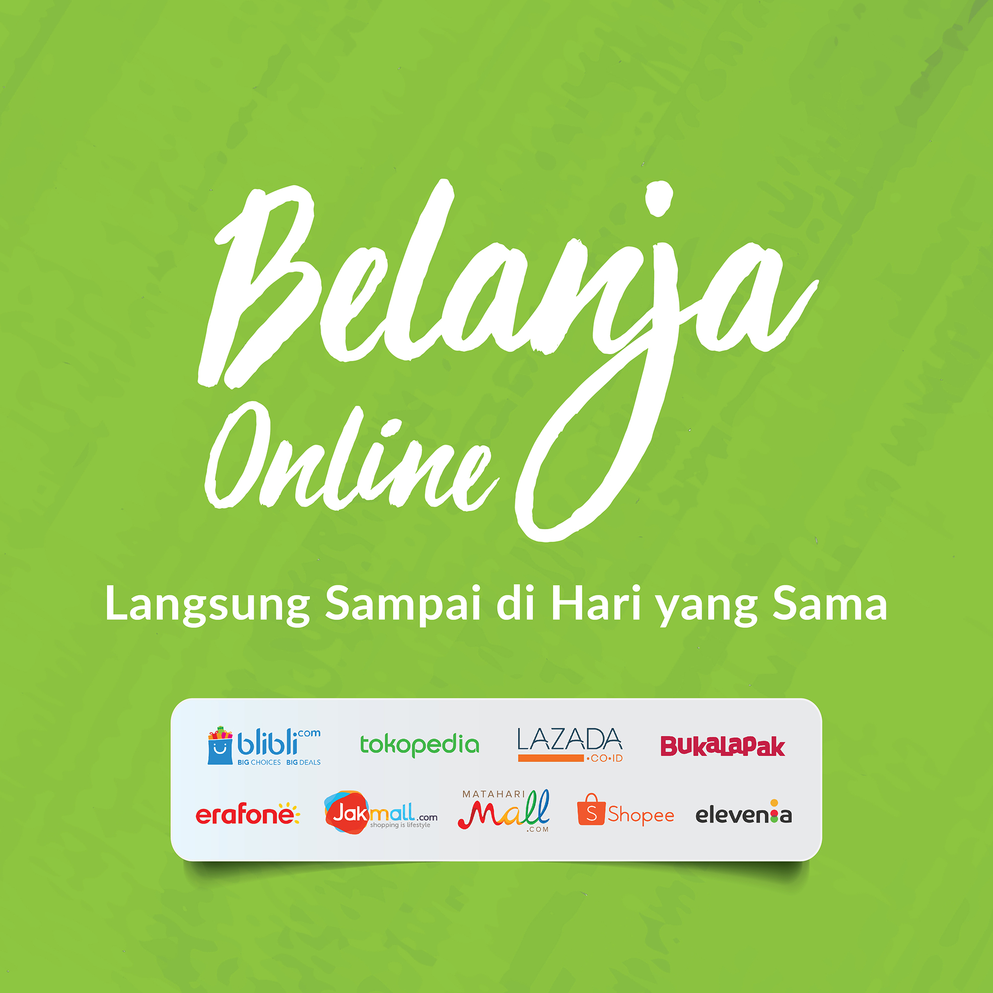 Dukung Belanja Online, Di situs mana saja Anda dapat menggunakan GO-SEND?
