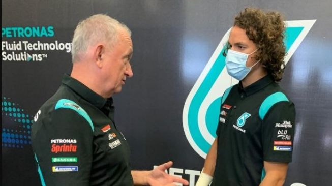 Franco Morbidelli usai kecelakaan horor malah jadi sorotan warganet (Twitter)