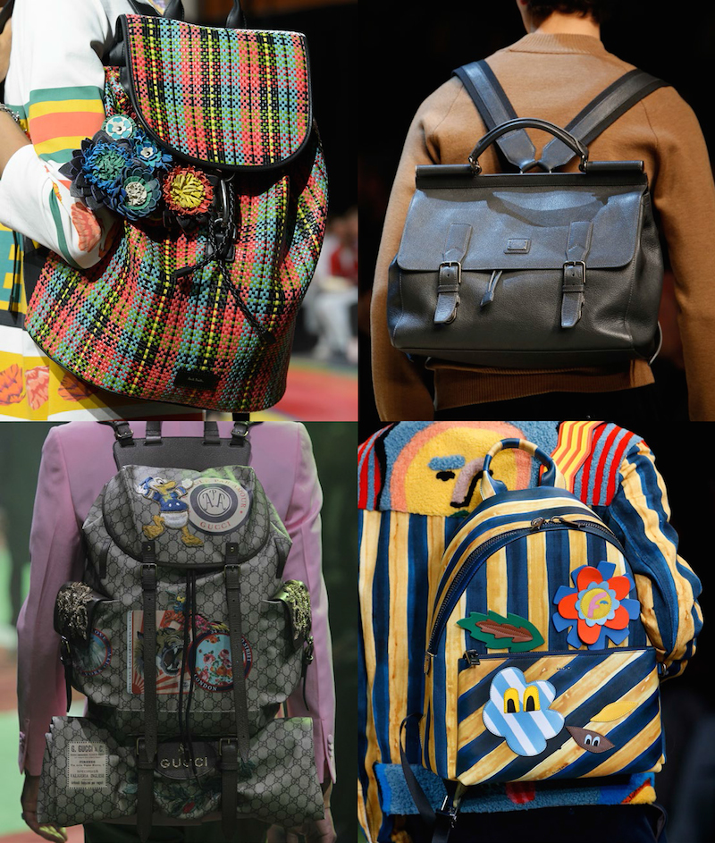Clockwise from top left: Paul Smith, Dolce & Gabbana, Fendi, Gucci