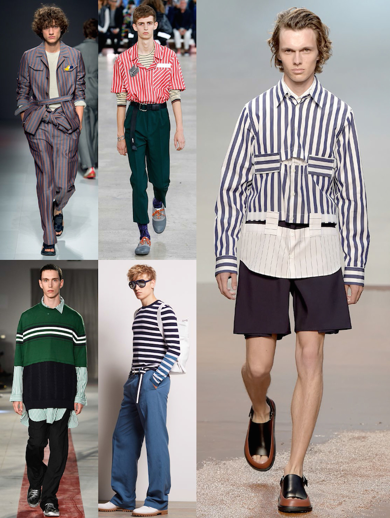 Clockwise from top left: Salvatore Ferragamo, Lanvin, Marni, Michael Kors, MSGM