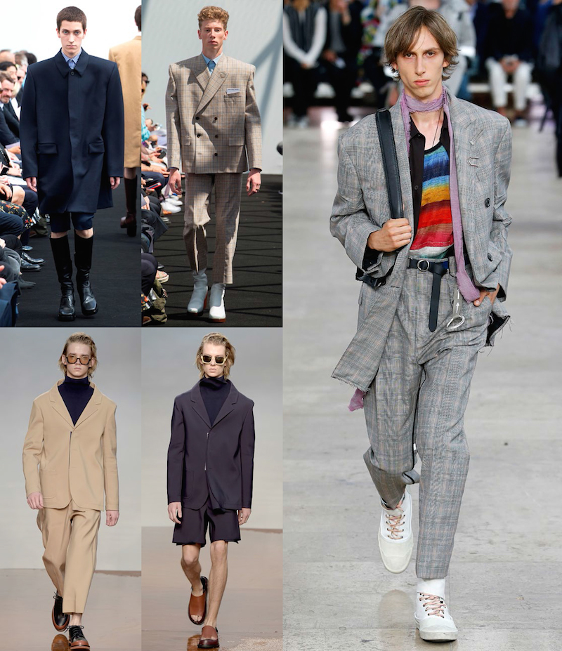 Clockwise from top left: Balenciaga, Lanvin, Marni