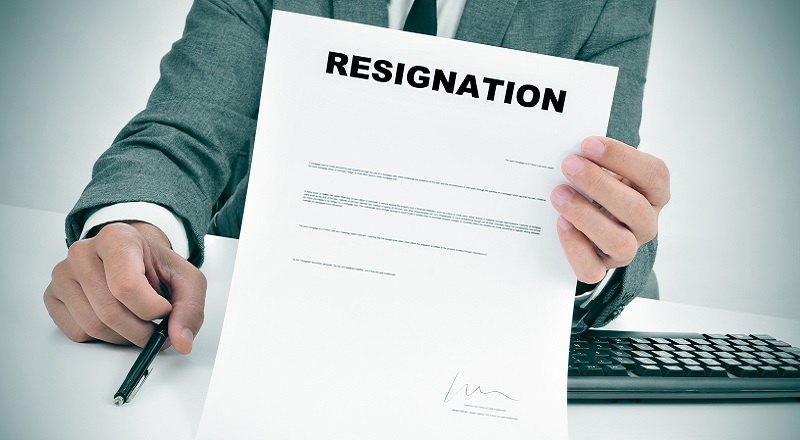 resign