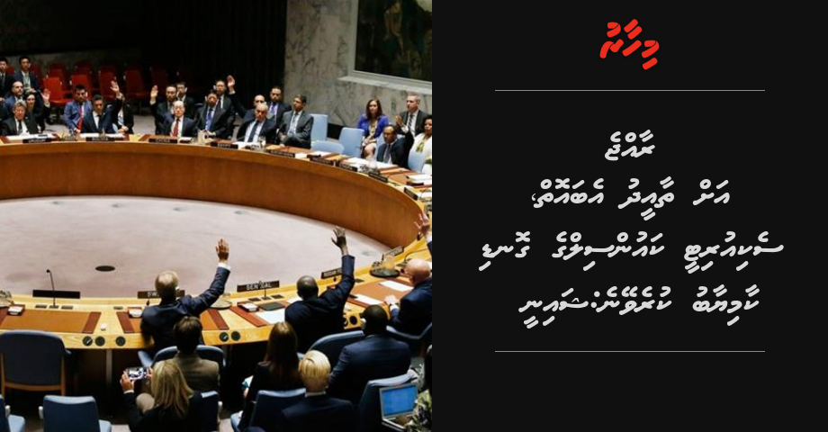 Raajje ah thaaeed eba oiy, Security council ge gondi kaamiyaabu kureveyne: Shainee