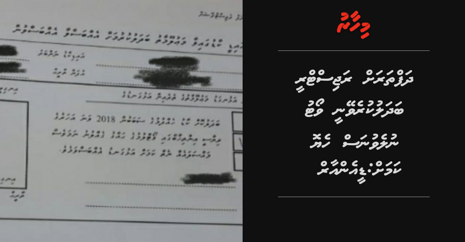 Dhafthah registry badhalu kureveynee vote nulevunas heyo kamah: DNR
