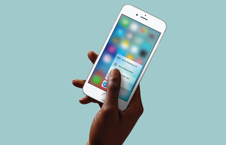 iPhone  in 3D touch unikoffaane