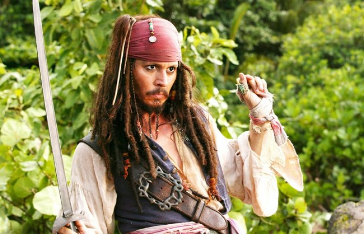 "Pirates of the Caribbean" ge aa film in Johnny Depp ah jaaga eh neiy