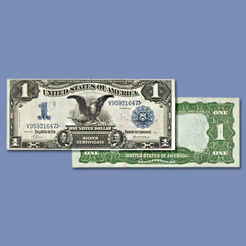 Highest-Graded-1899-$1-Fr.-229-“Black-Eagle”-Note