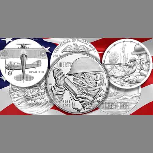 U.S.-Mint-issues-2018-World-War-I-Silver-Dollar-&-Companion-Medal-Sets